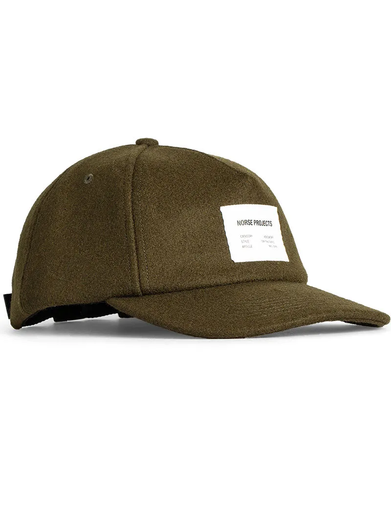 Norse Projects Melton Tab Series Cap Beech Green