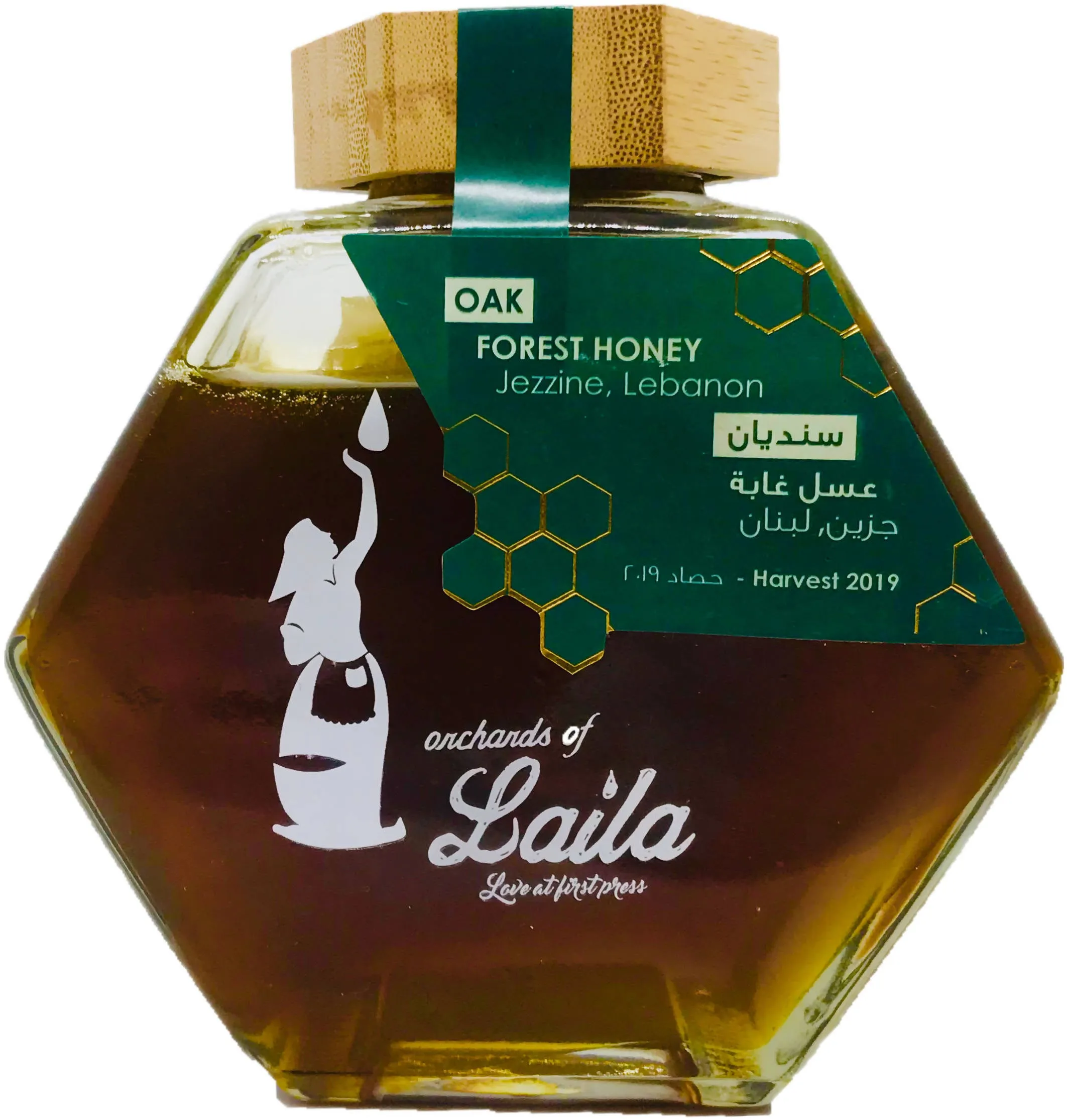 Orchards of Laila's 300g Jar of Luxury Pure Forest Honey - Oak (Jezzine Harvest)