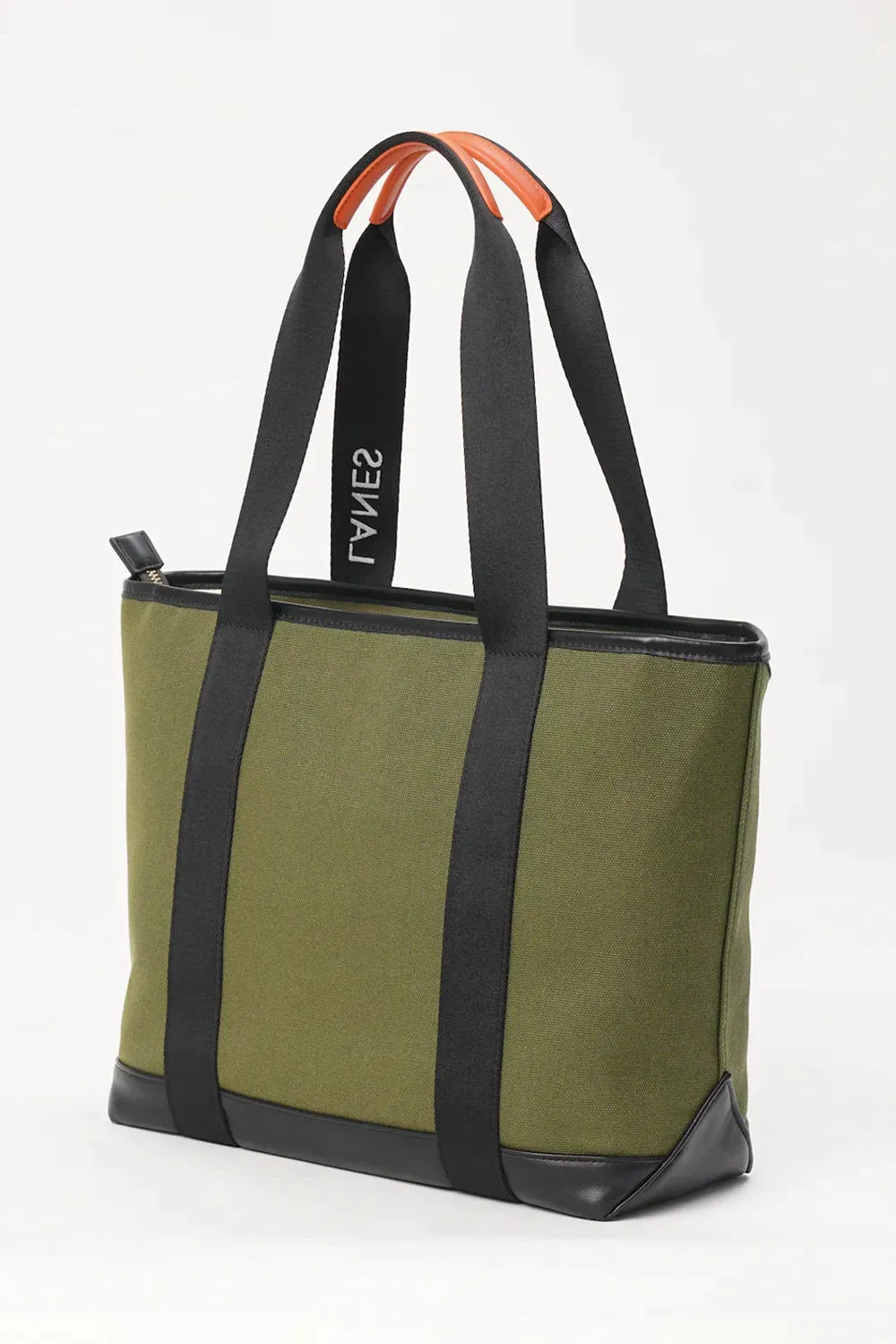 Origami Pocket Tote - Khaki Green Terrain Print