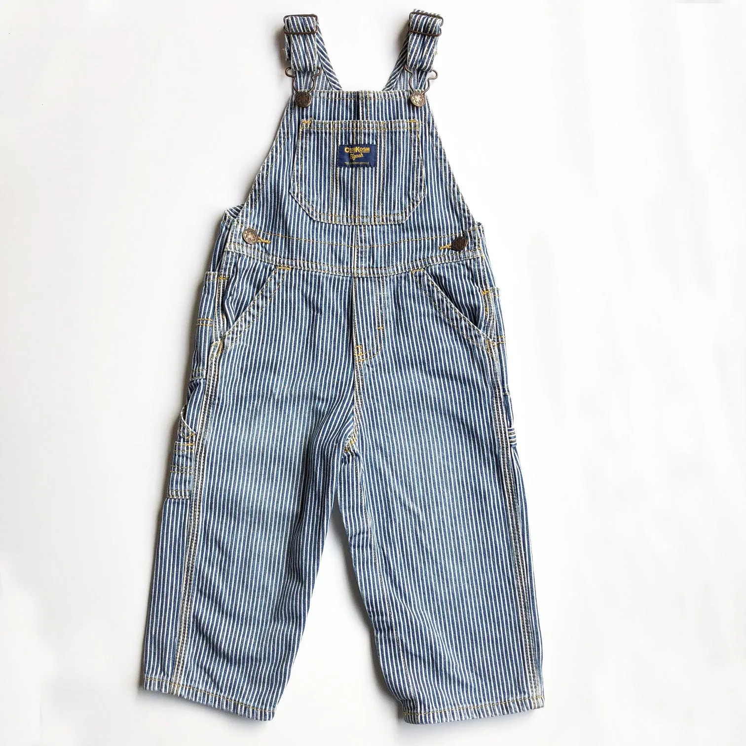 Oshkosh Preloved Stripe Overalls size 2