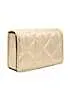 Paradox London Dempsey Champagne Gold Shimmer Quilted Clutch Bag