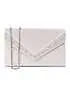 Paradox London Ivory Satin Delaney Clutch Bag