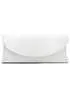 Paradox London Ivory Satin ’Domina’ Clutch Bag