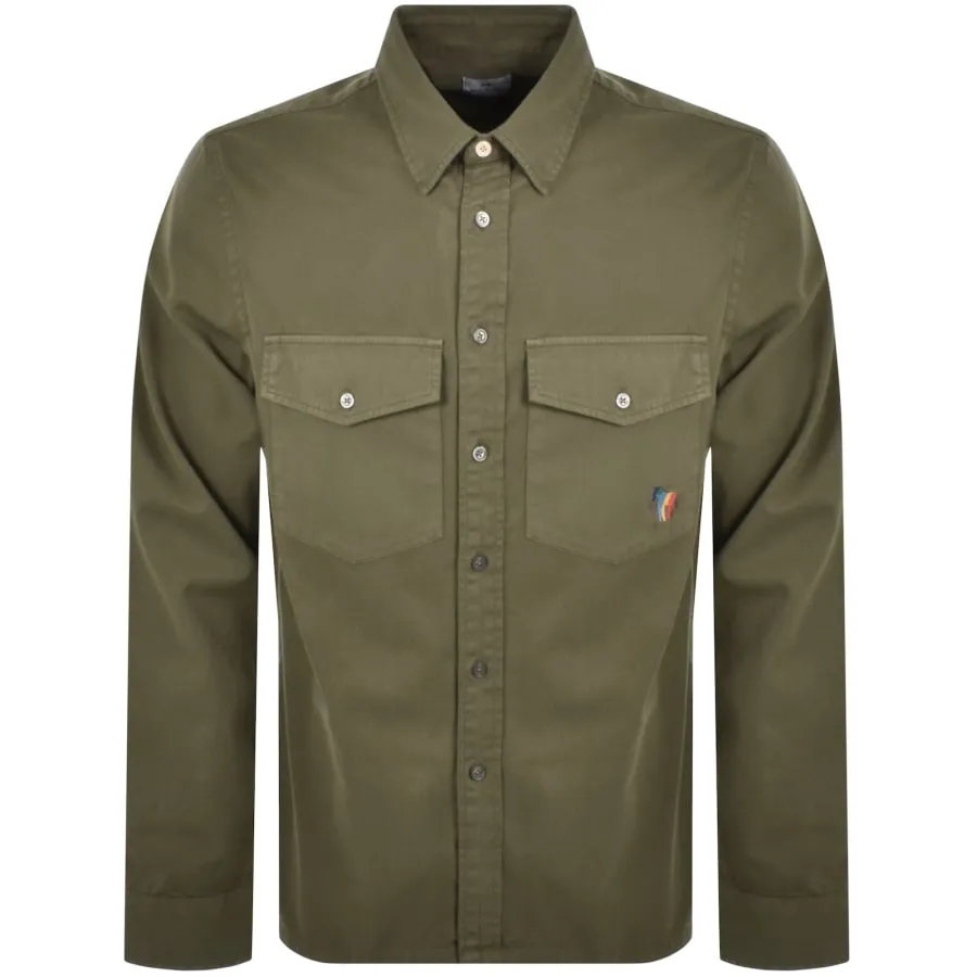 Paul Smith Long Sleeved Shirt Khaki