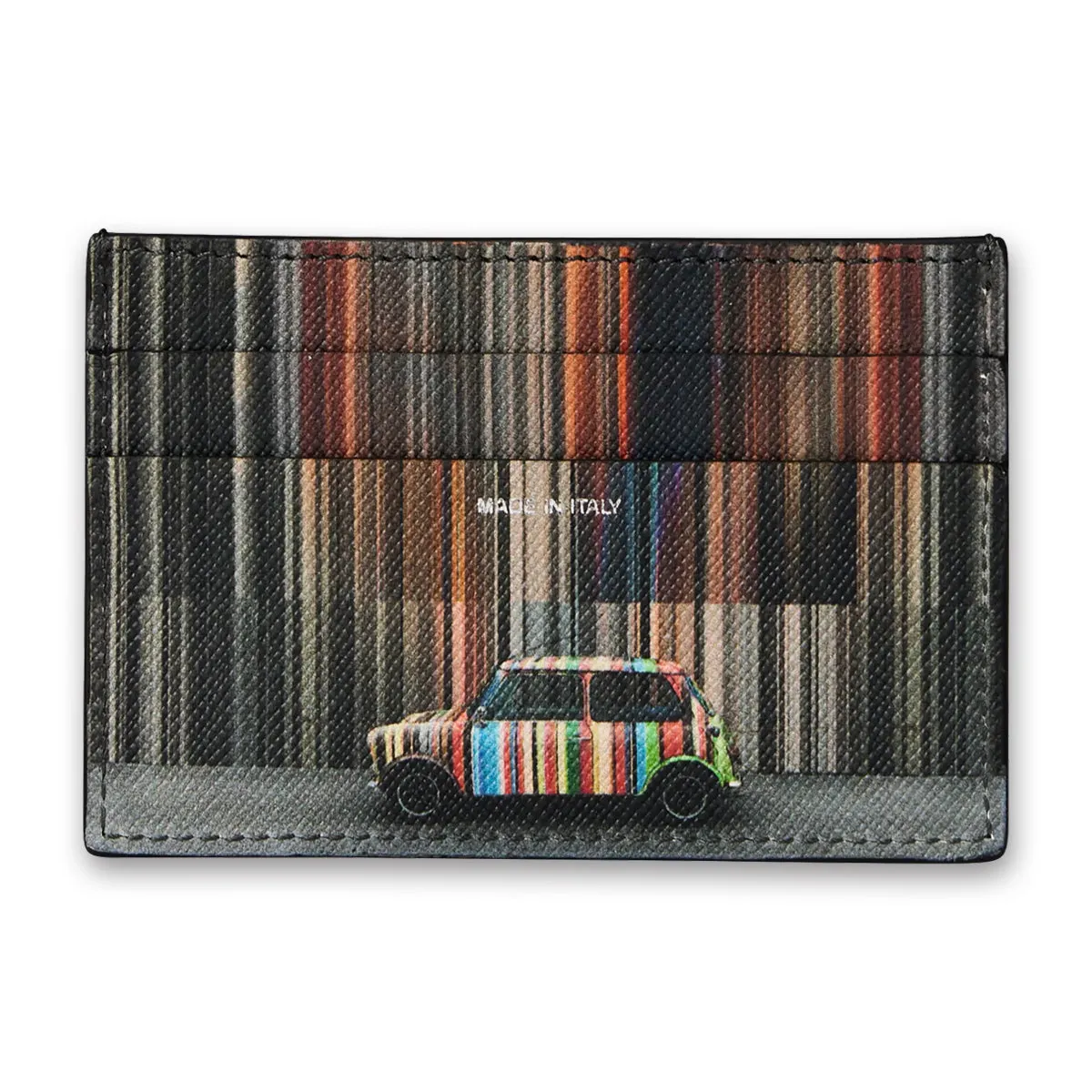 Paul Smith - 'Mini Stripe' Cardholder in Black