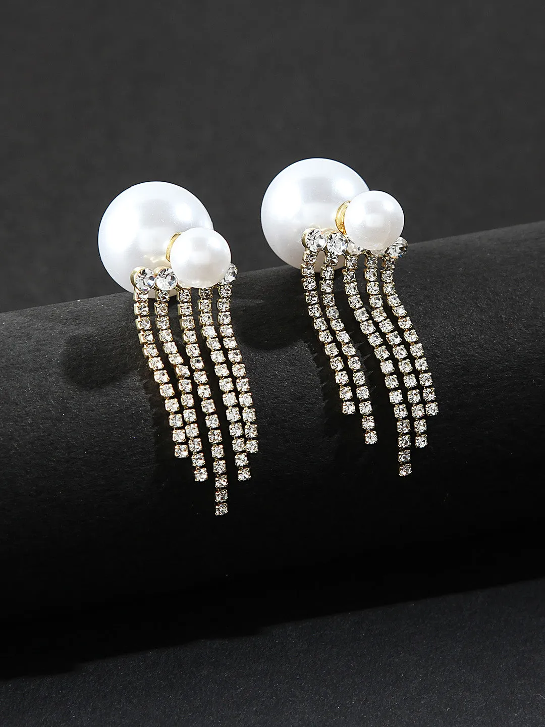 Pearl Fringe Danglers