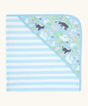 Piccalilly Country Friends Hooded Baby Blanket