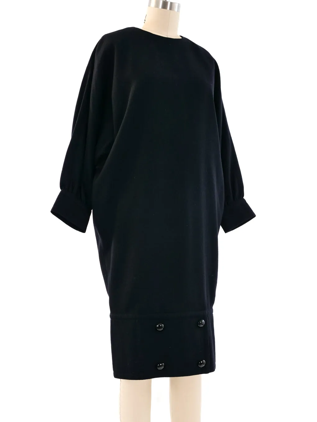 Pierre Cardin Black Batwing Dress