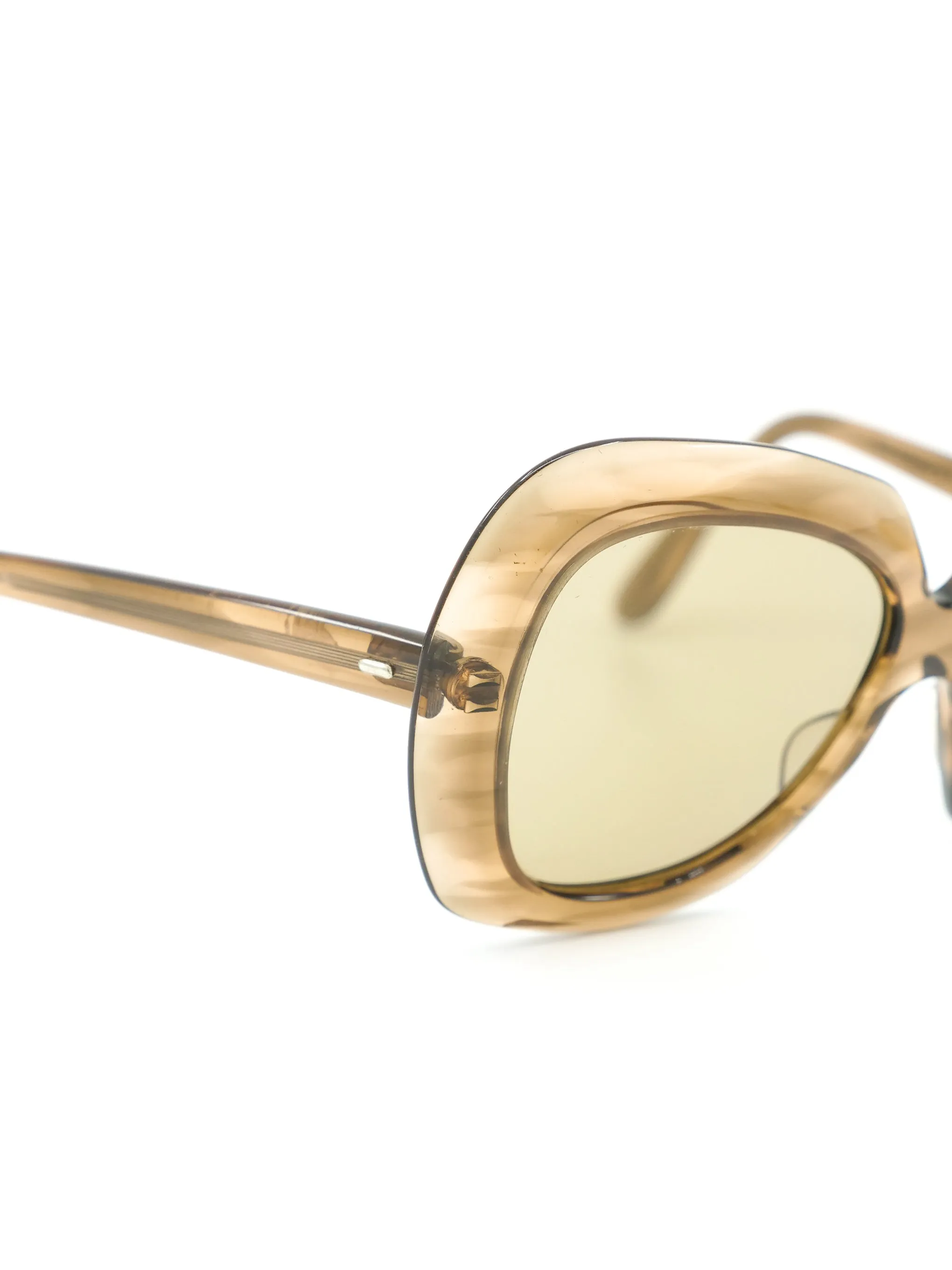 Pierre Cardin Brown Oversized Butterfly Sunglasses