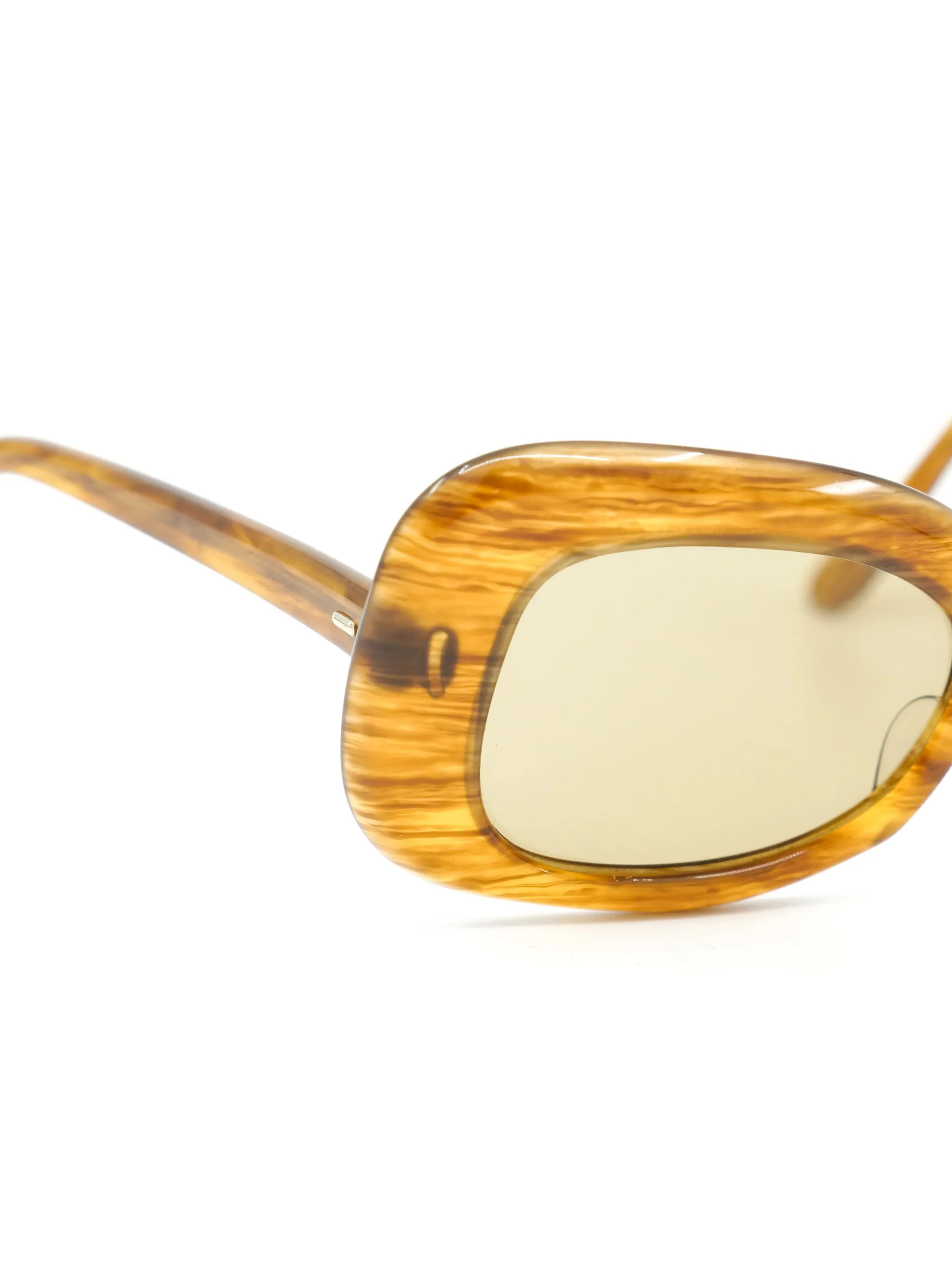 Pierre Cardin Brown Woodgrain Butterfly Sunglasses