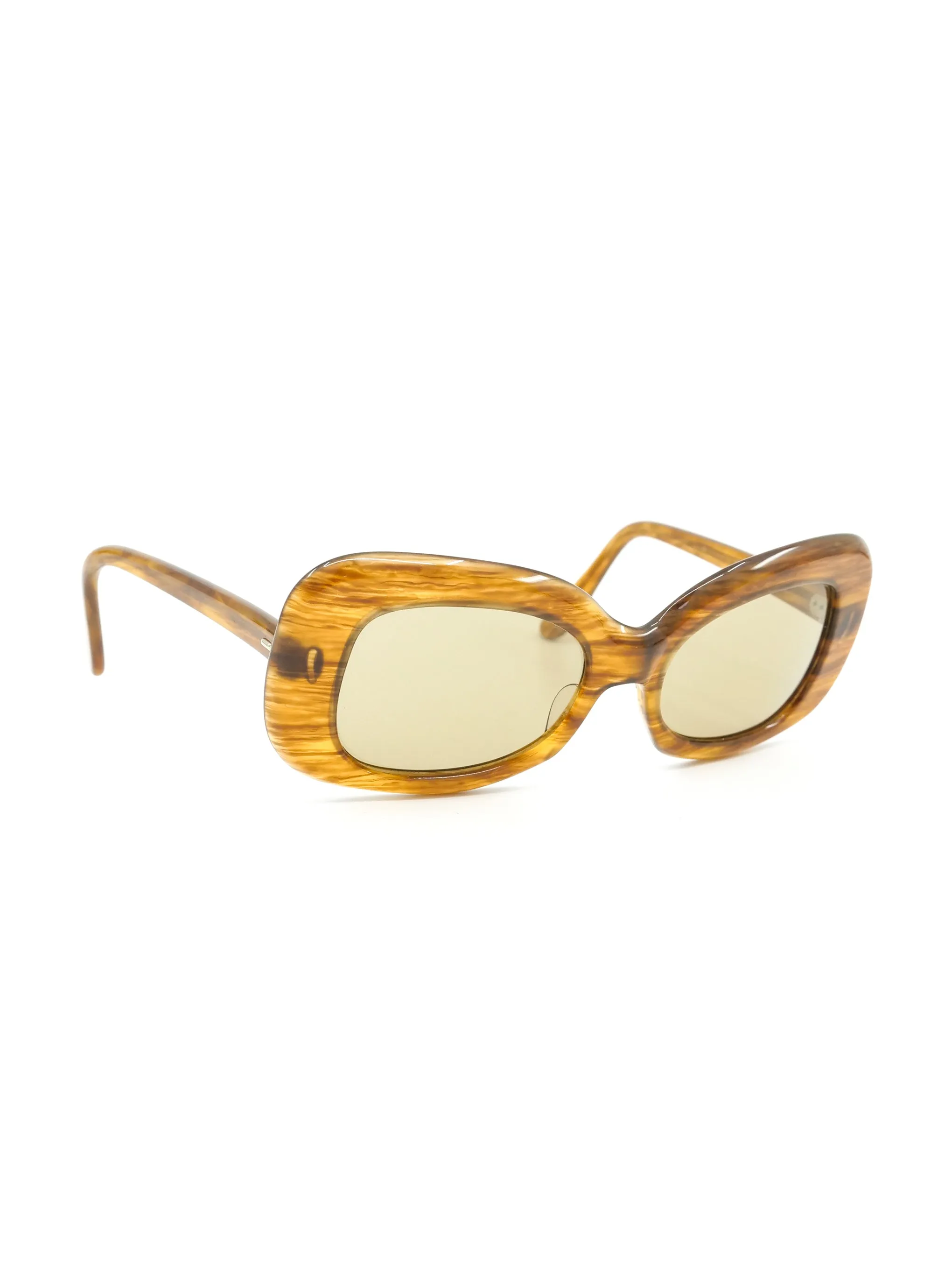 Pierre Cardin Brown Woodgrain Butterfly Sunglasses