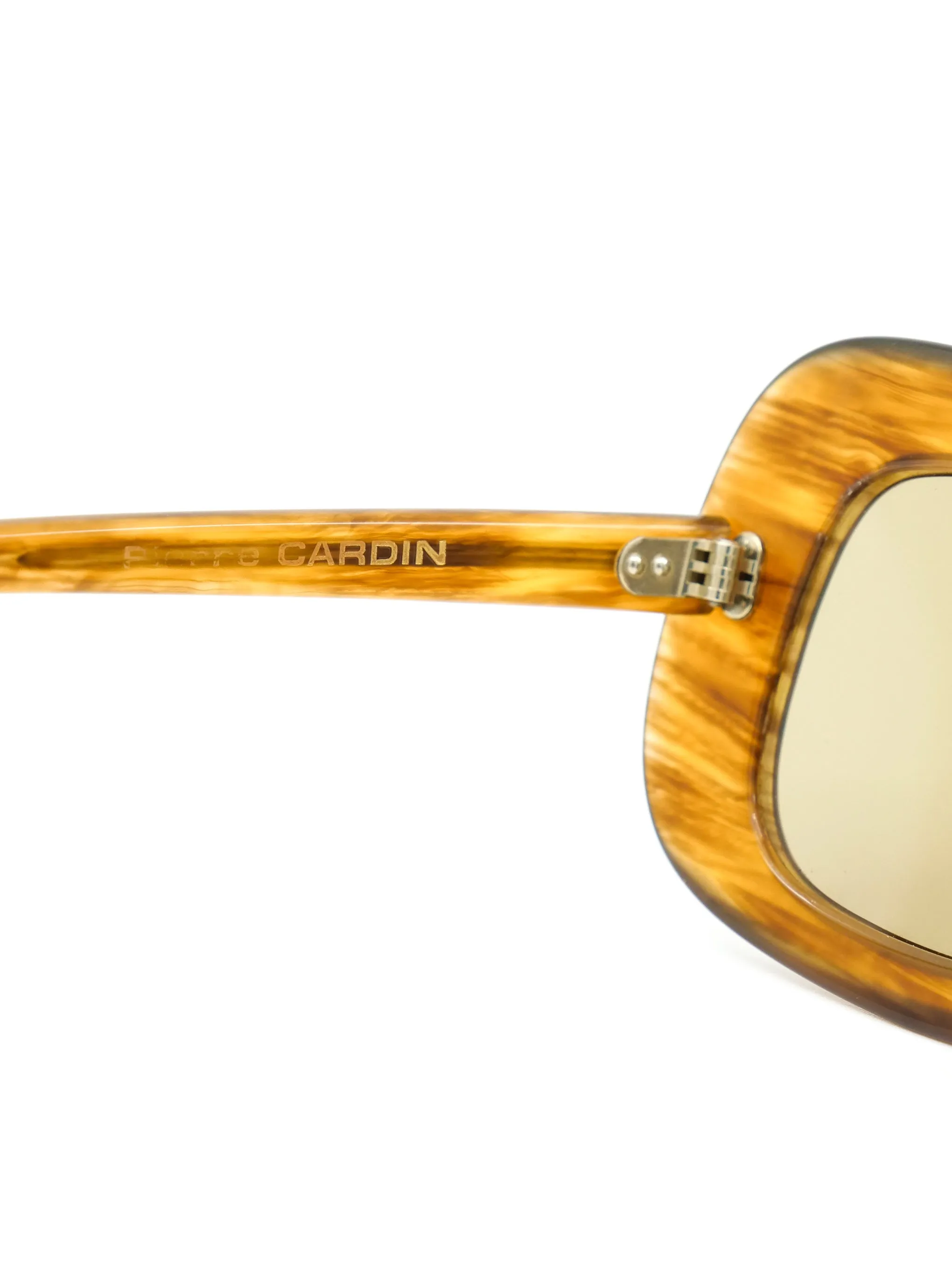 Pierre Cardin Brown Woodgrain Butterfly Sunglasses