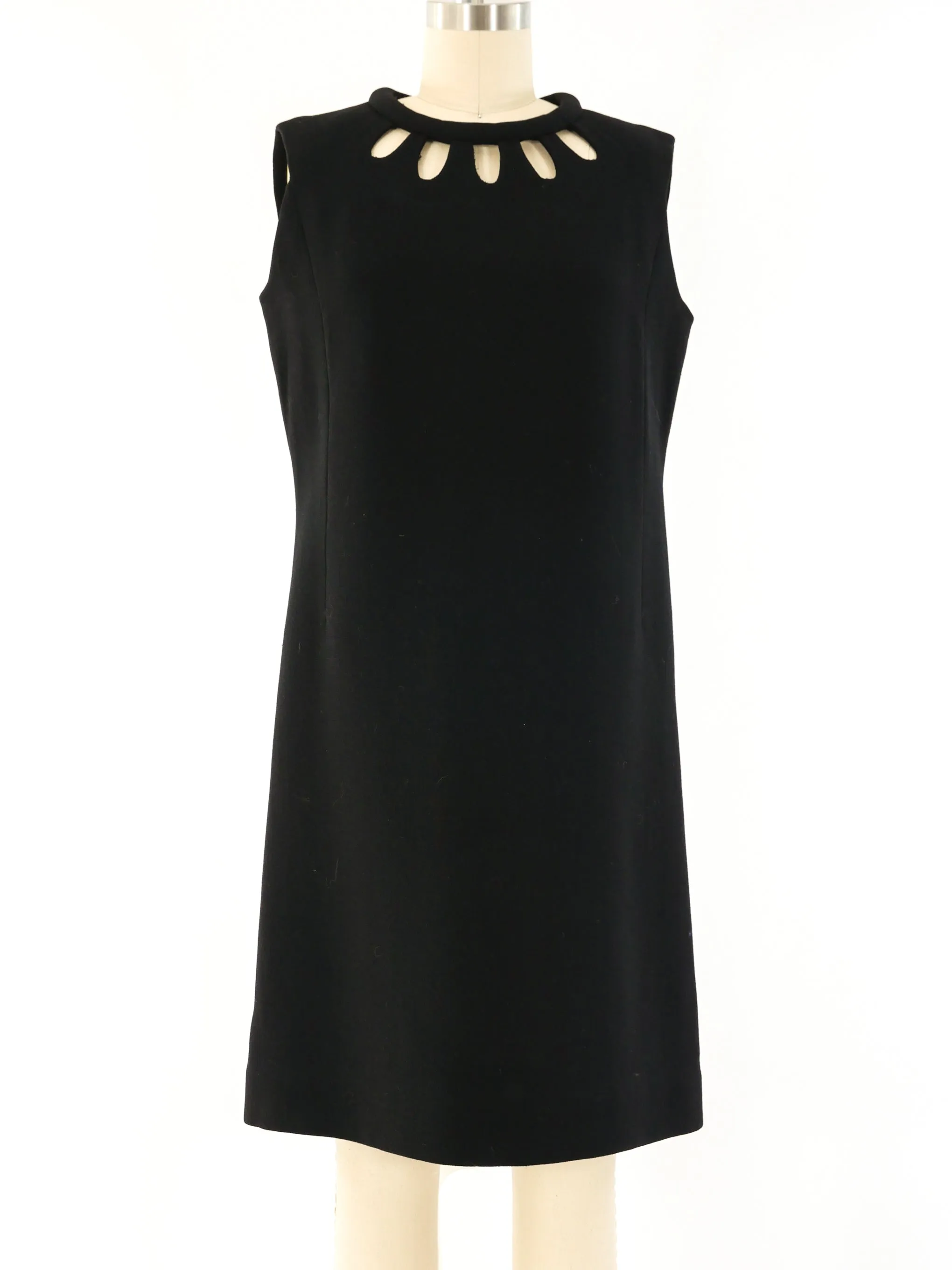 Pierre Cardin Cutout Little Black Dress