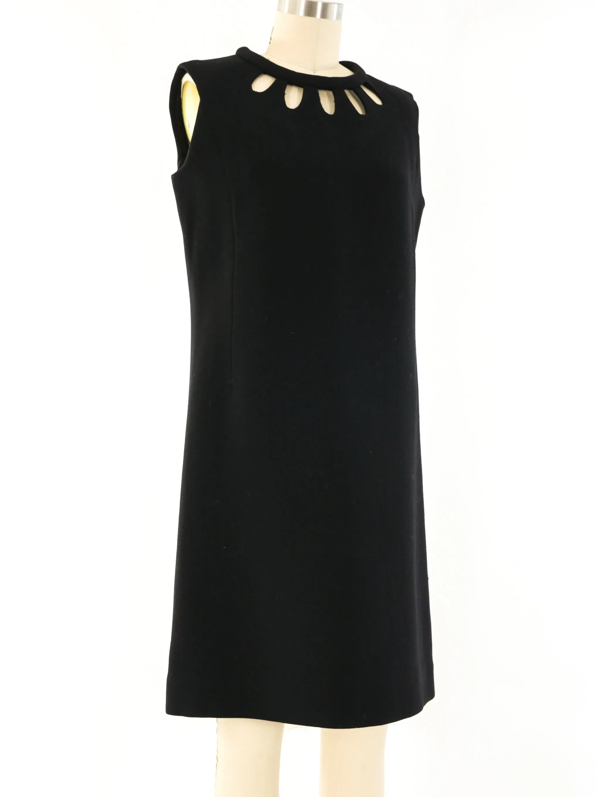 Pierre Cardin Cutout Little Black Dress