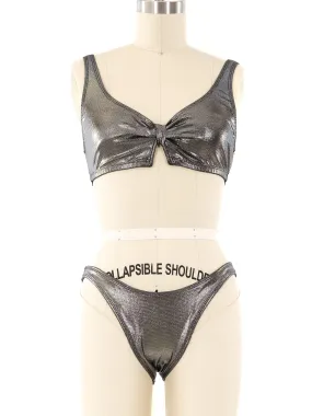 Pierre Cardin Gunmetal Bikini