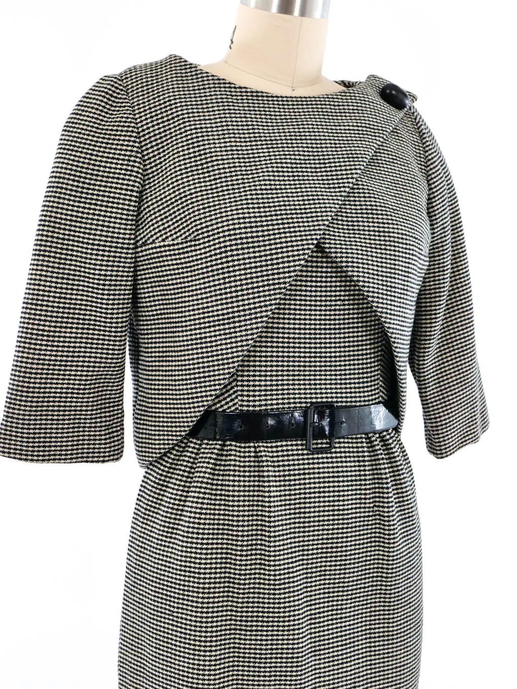 Pierre Cardin Houndstooth Dress Ensemble