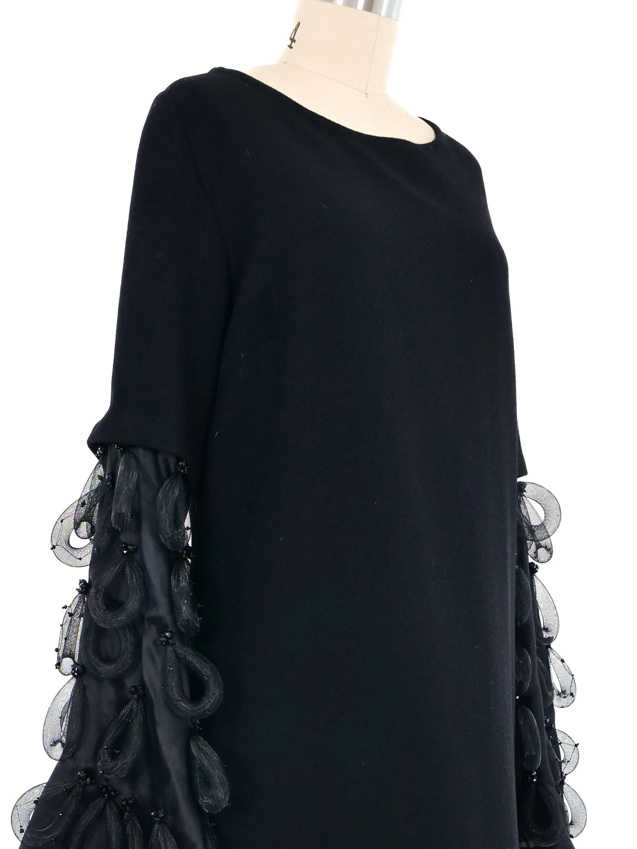 Pierre Cardin Loop Fringed Dress