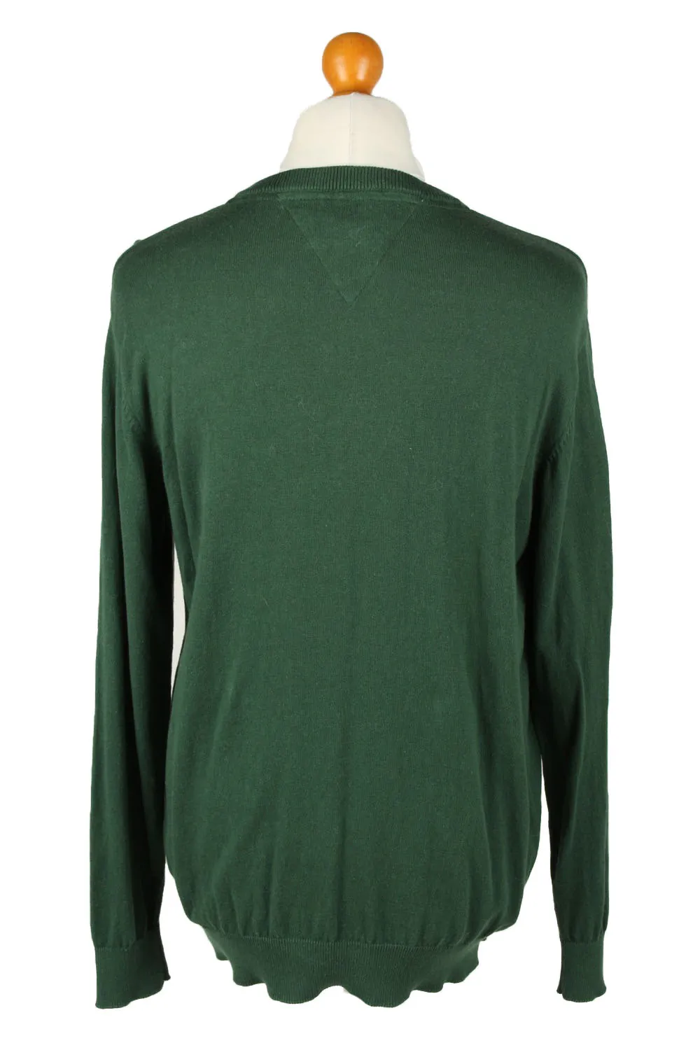 Pierre Cardin Mens V Neck Jumper Green L - Pepper Tree London