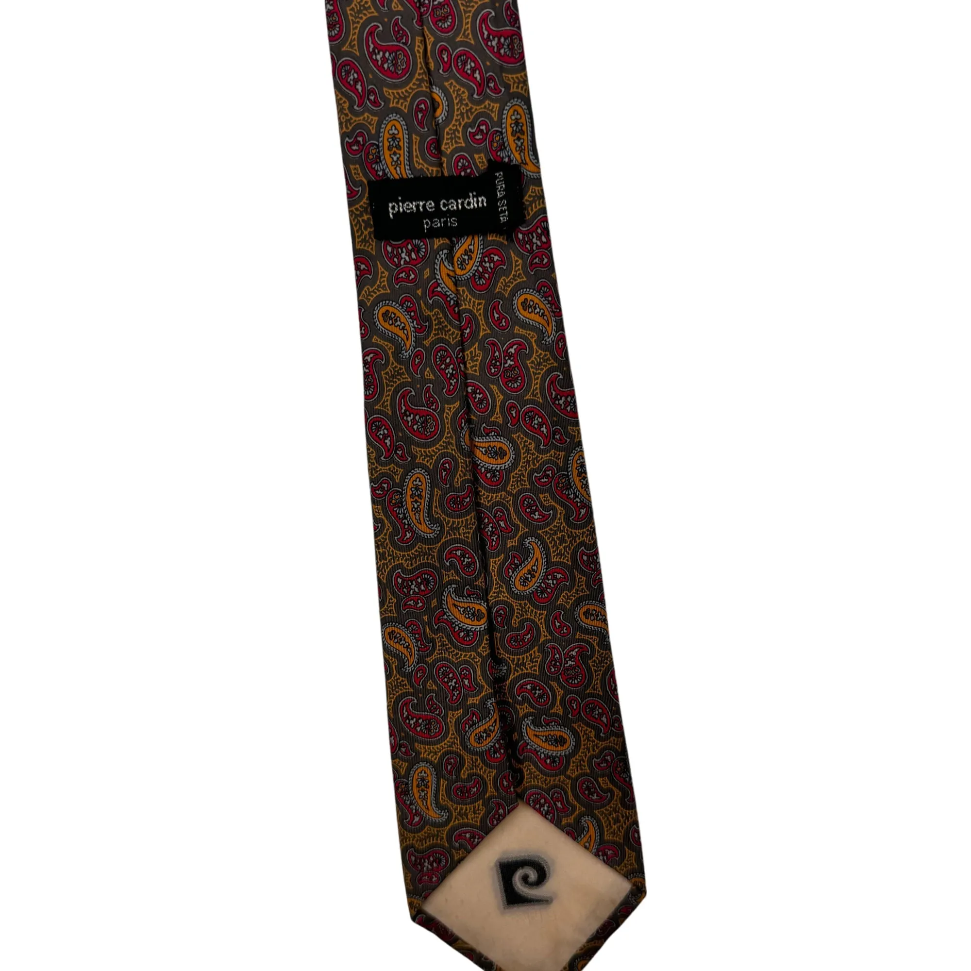 Pierre Cardin Paris Paisley Silk Tie Multicoloured