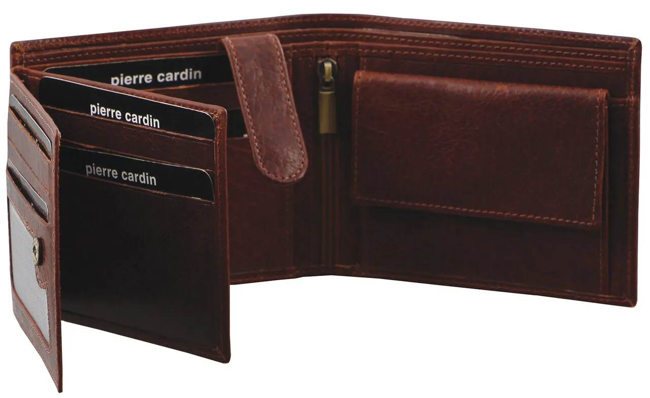 Pierre Cardin Rustic Leather Wallet 'RFID Protect' PC2816