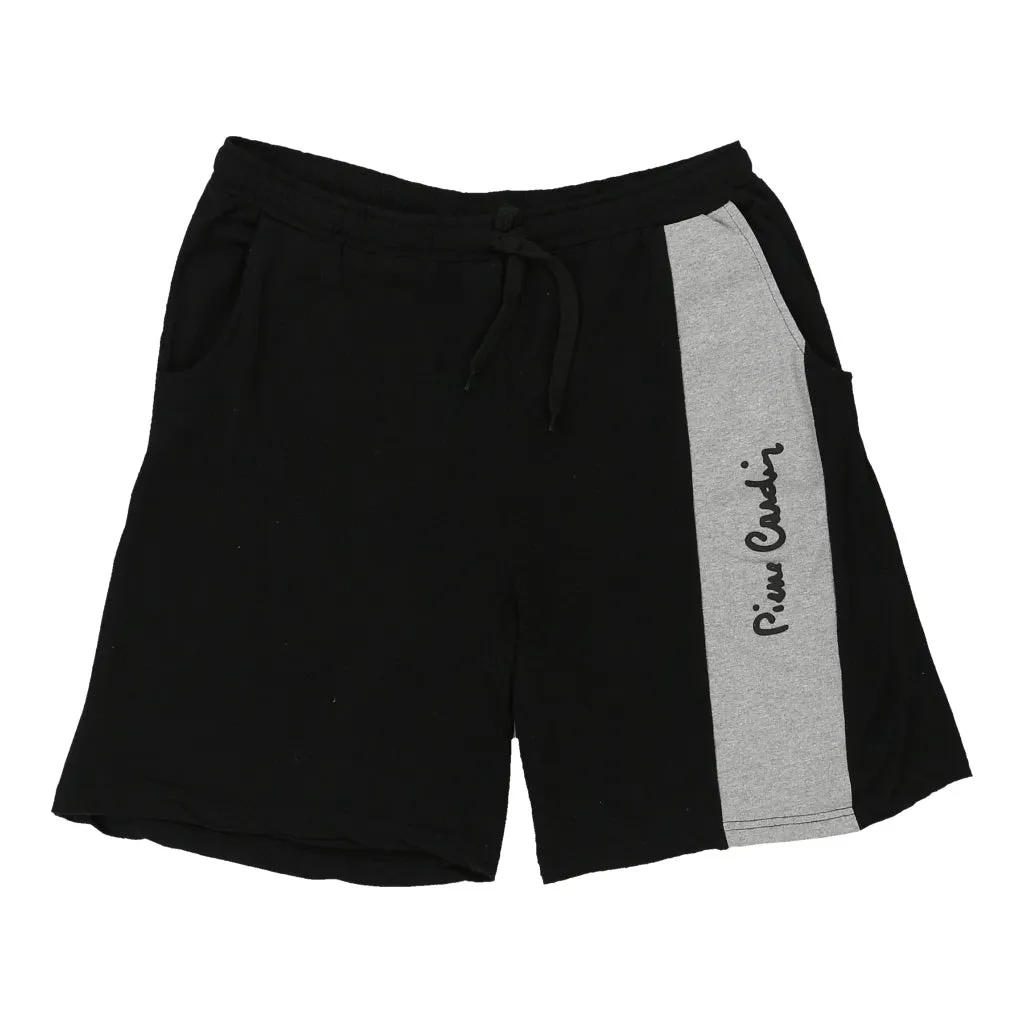 Pierre Cardin Spellout Sport Shorts - 2XL Black Cotton Blend