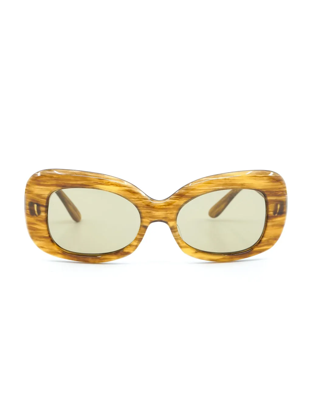 Pierre Cardin Woodgrain Butterfly Sunglasses