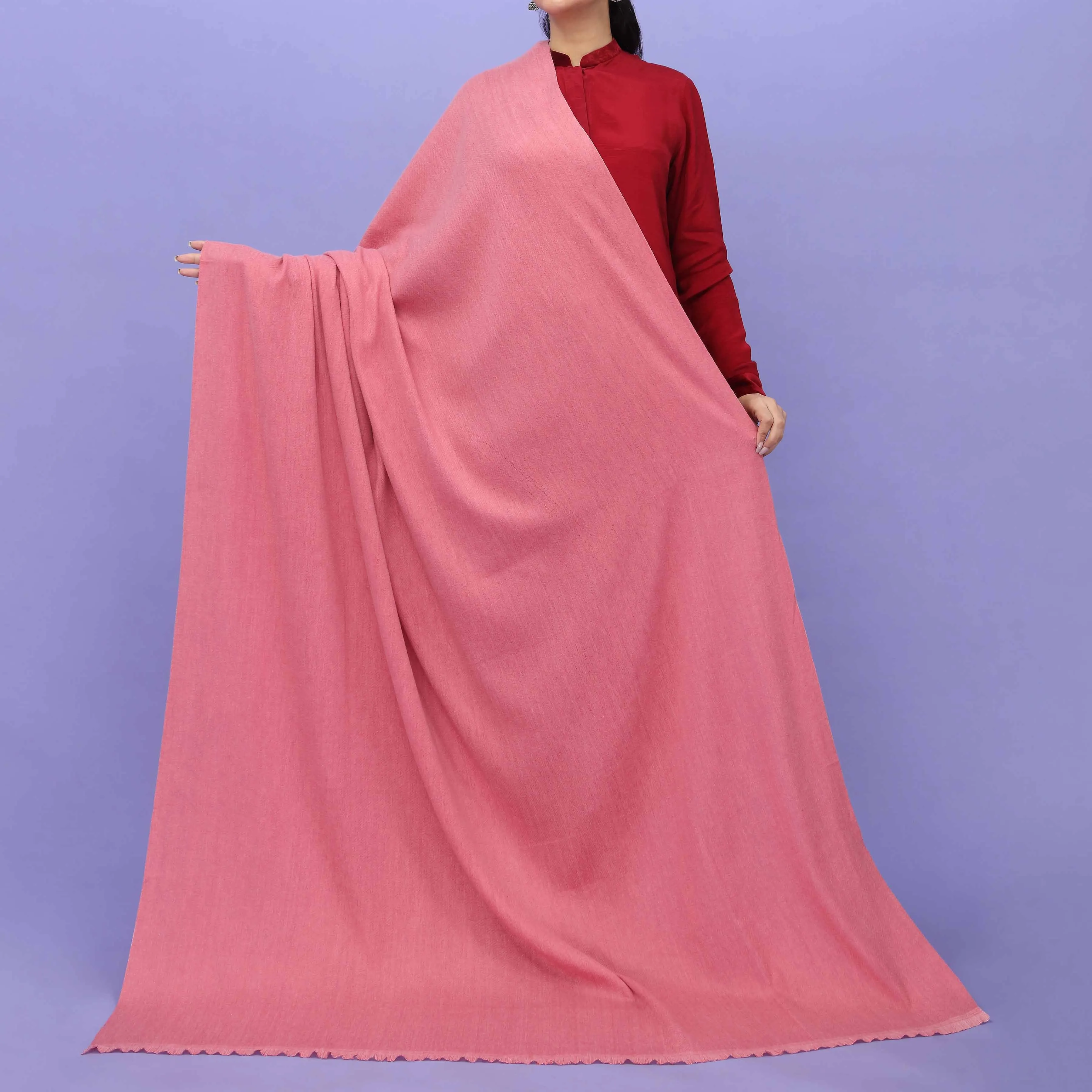 Pink Acrylic Winter Shawl PN4326