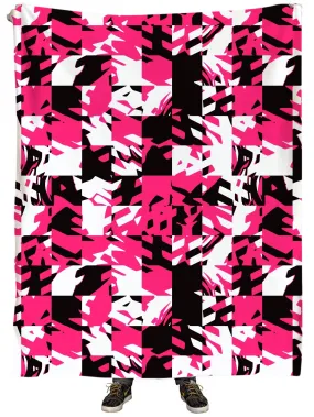 Pink Digital Plush Blanket