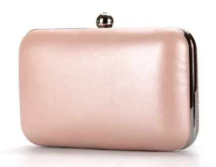 Pink Pastel Bling Bling Glitter Rectangluar Evening Clutch Purse Jewelry Box