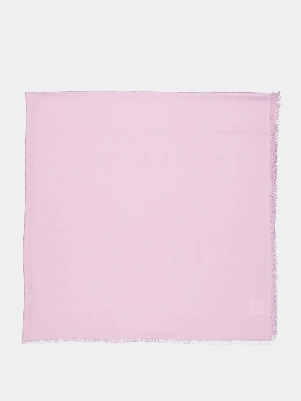 Pink Toile Iconographe Wool and Silk Shawl