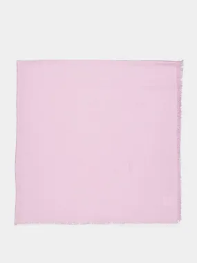 Pink Toile Iconographe Wool and Silk Shawl