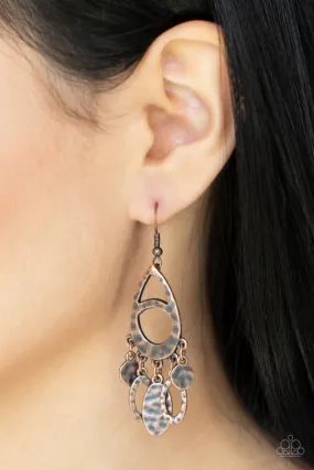 PLAINS Jane - copper - Paparazzi earrings