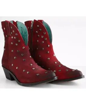 Product Name:  Corral Women's Studded Leather Fashion Booties - Pointed Toe