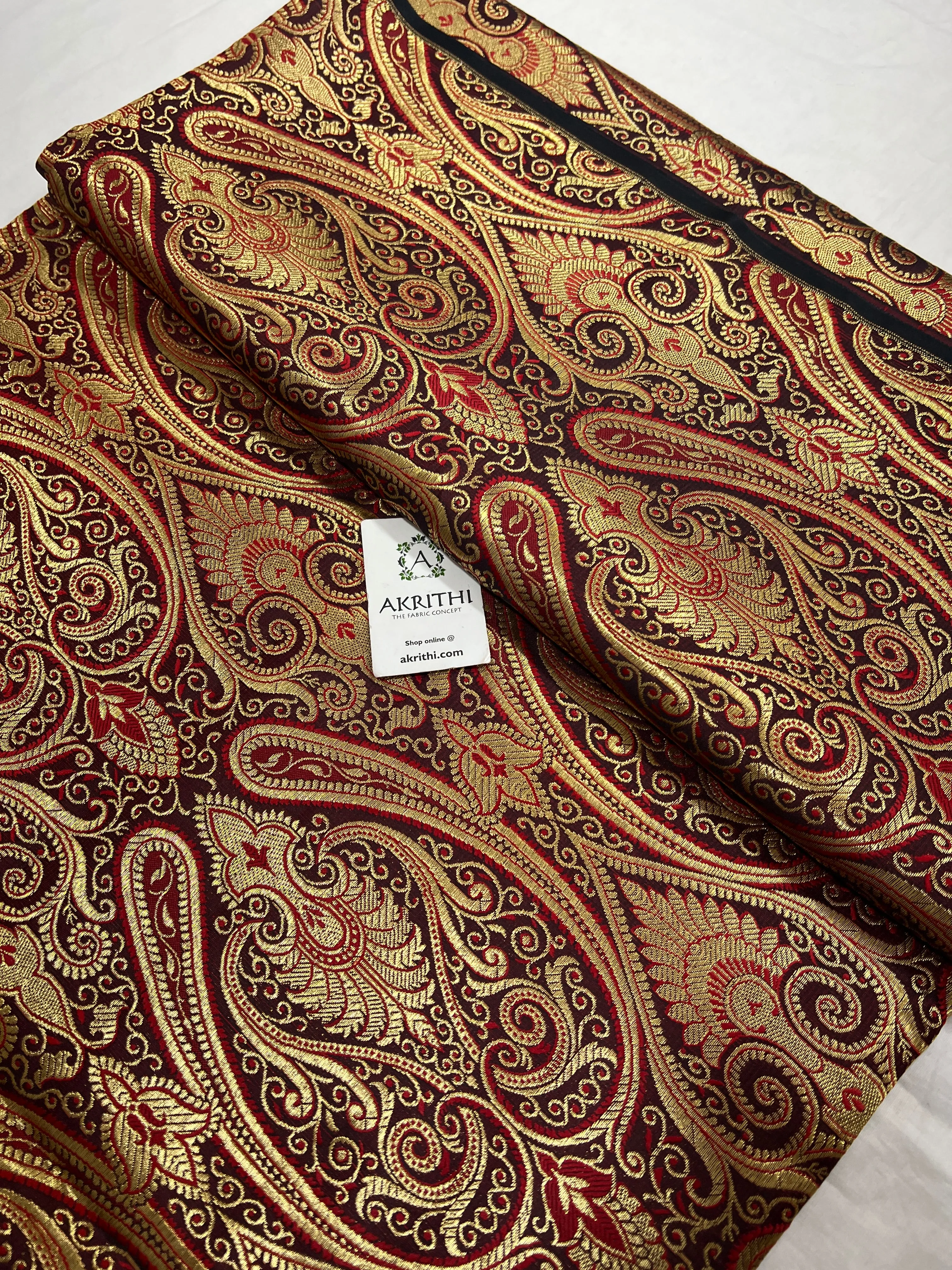 Pure Banarasi brocade fabric