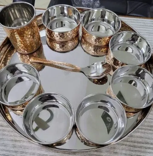 Pure Copper Thali for Fine Dining -YUSU001CT