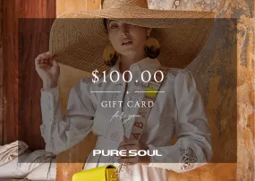 Pure Soul's Gift Card