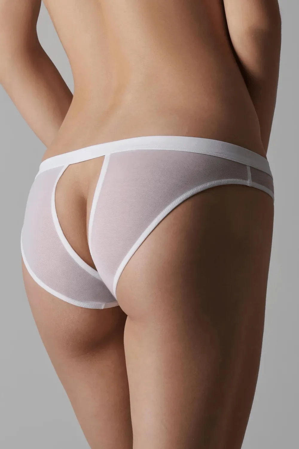 Pure Tentation White Open Brief