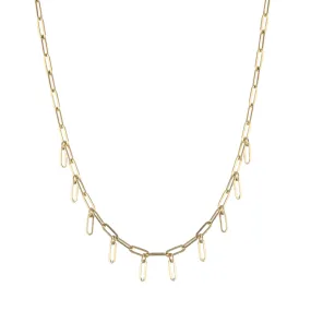 Rectangle Fringe Necklace