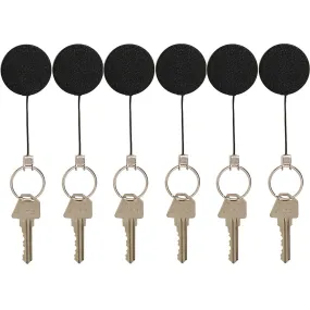 Rexel Retractable Key Holder Heavy Duty With Key Ring Hangsell 6 Pack