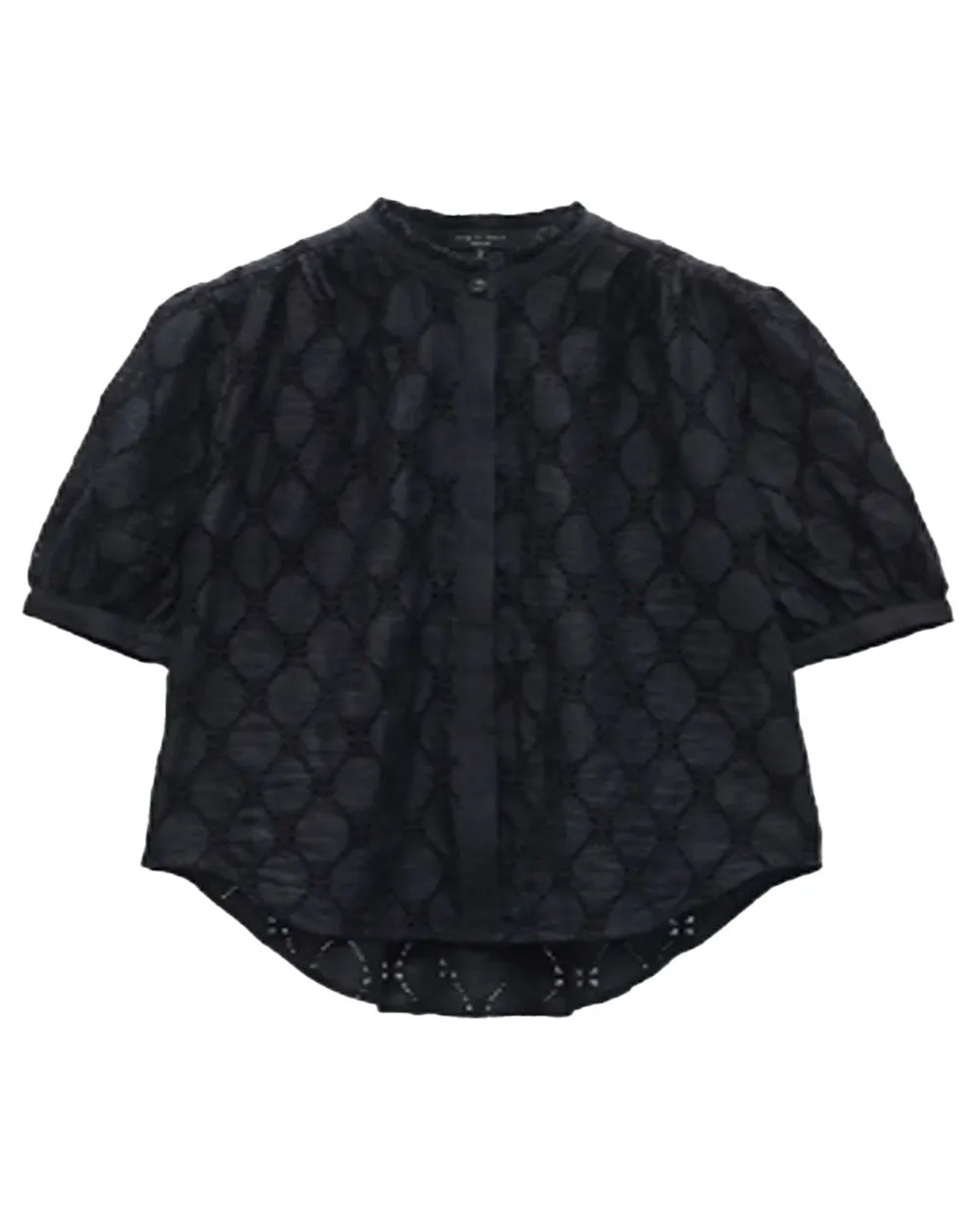 Sal Jordan Embroidered Button-Up Top