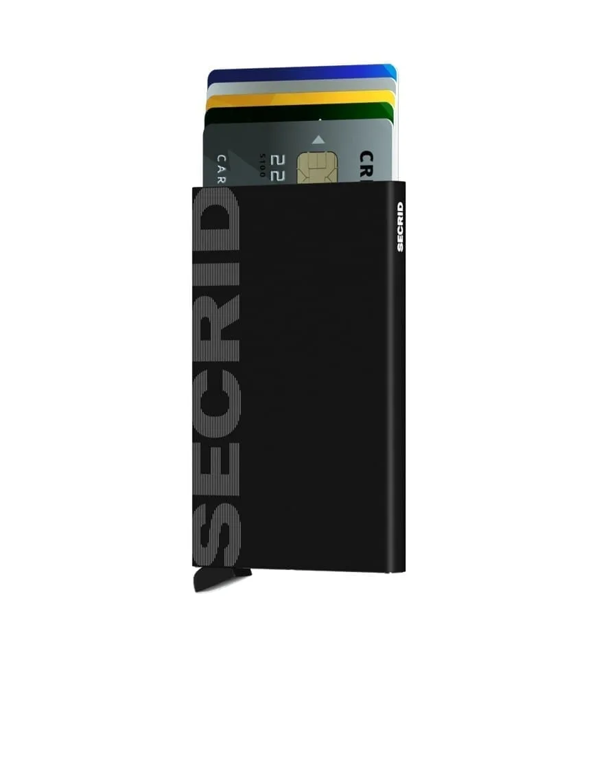 Secrid Cardprotector Laser Logo Black Kaardihoidja