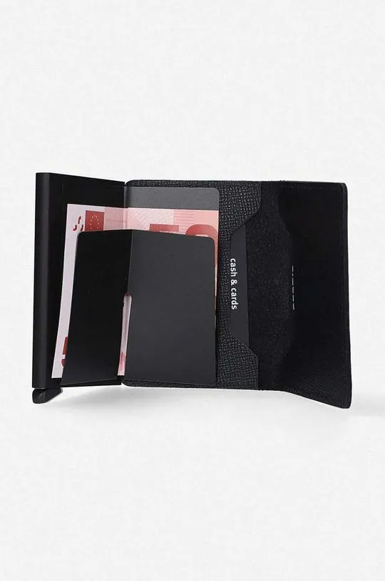 Secrid leather wallet black color