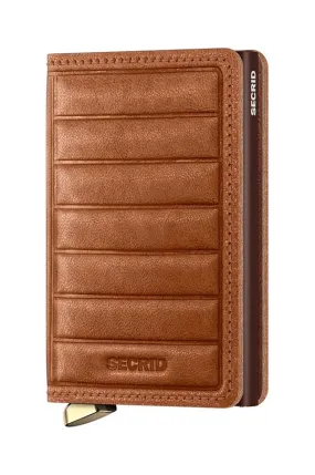 Secrid leather wallet brown color SEl-Cognac