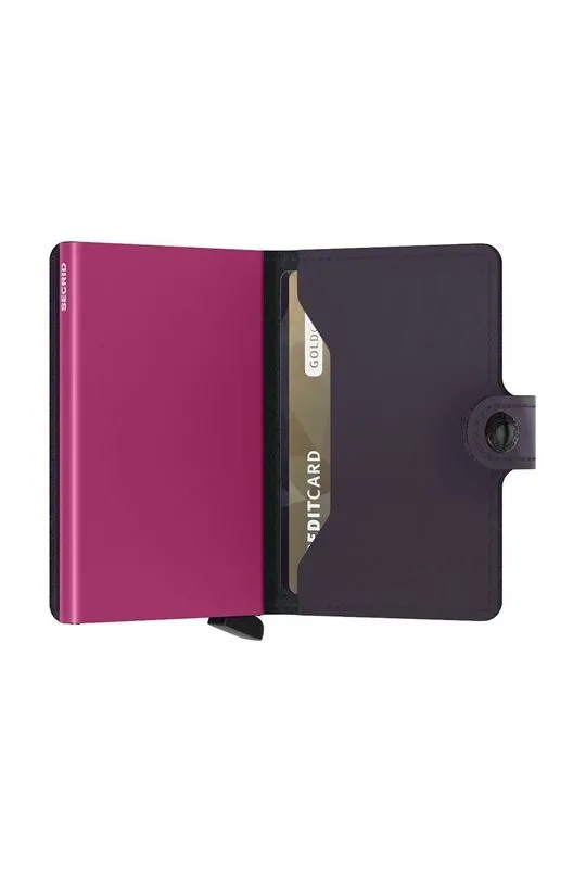 Secrid leather wallet Miniwallet Matte Dark Purple-Fuchsia violet color