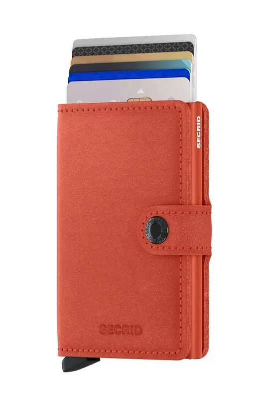 Secrid leather wallet Miniwallet Original Orange orange color