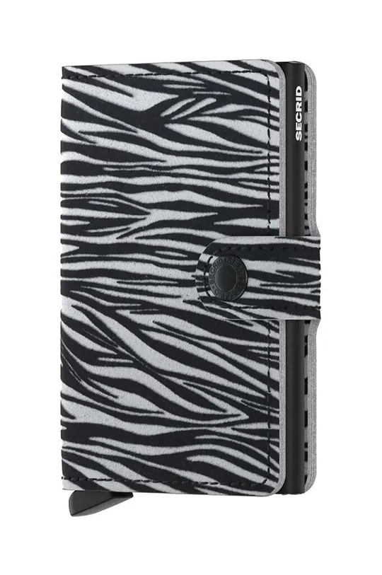 Secrid leather wallet Miniwallet Zebra Light Grey gray color