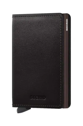 Secrid leather wallet Slimwallet Origina black color SO.BLACK.BROWN