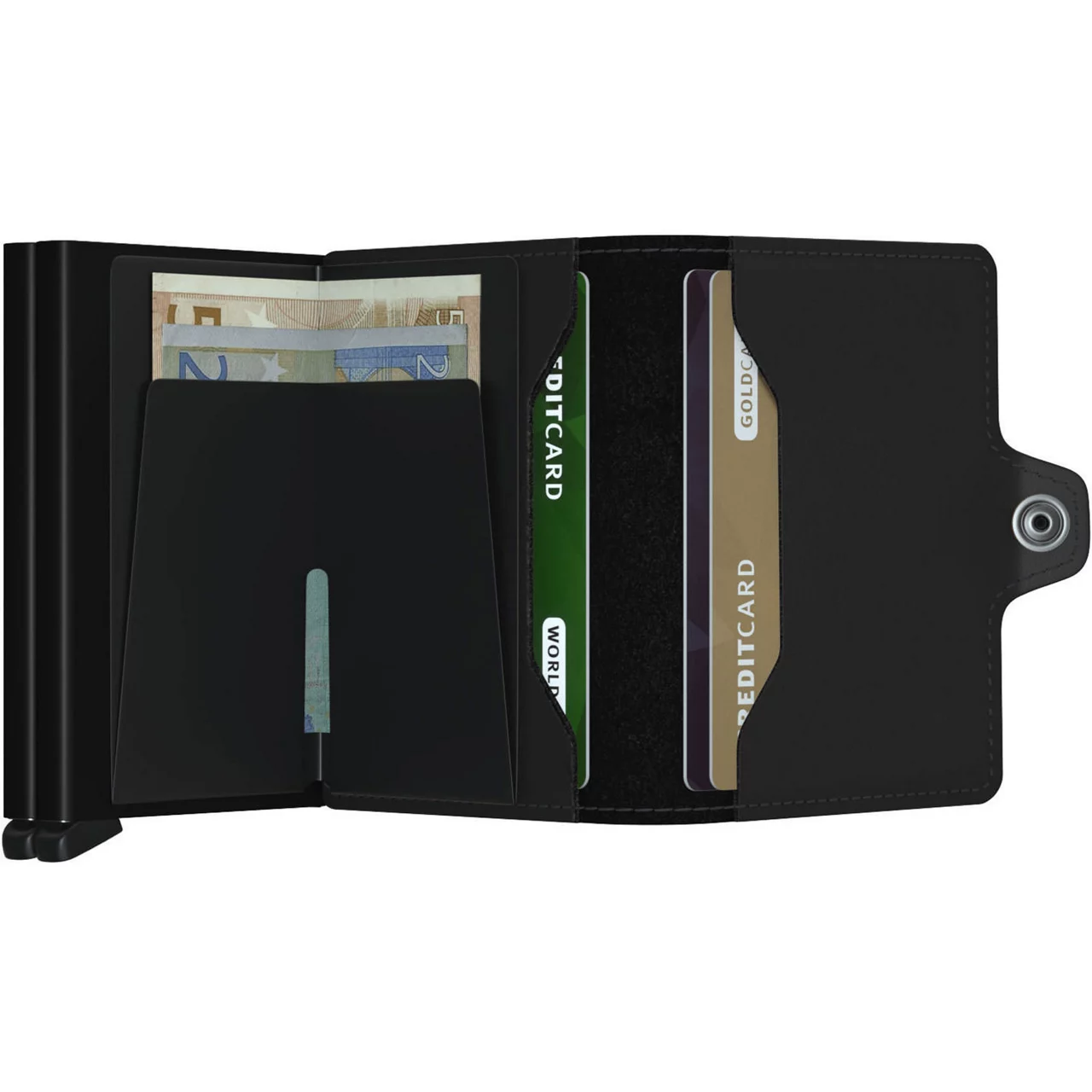 SECRID Matte Twin Wallet - Black