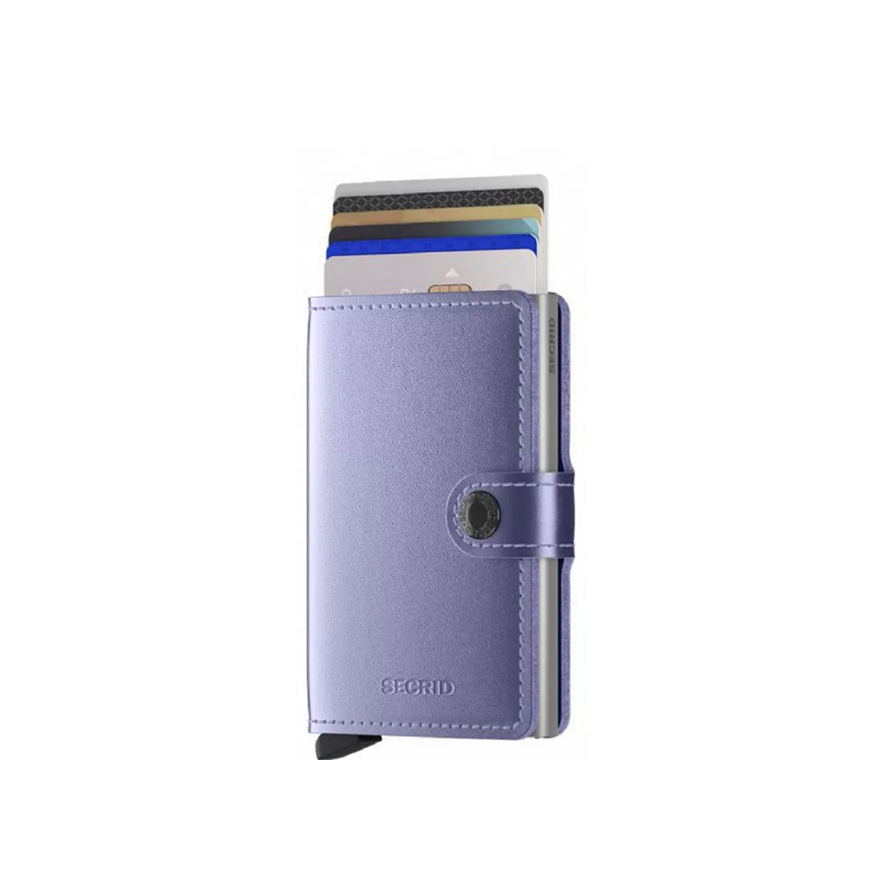 SECRID Metallic Finish Mini Wallet - Lila