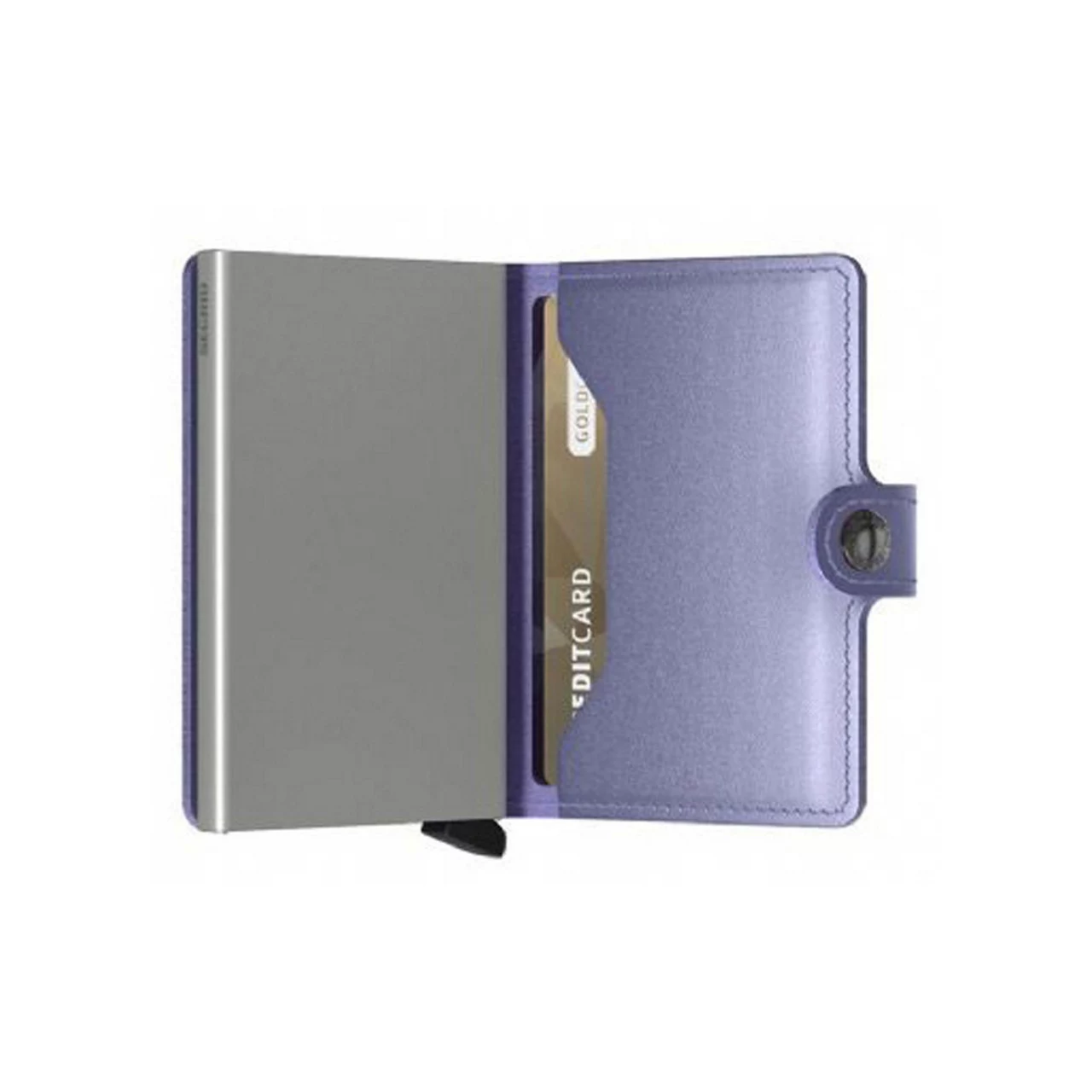 SECRID Metallic Finish Mini Wallet - Lila